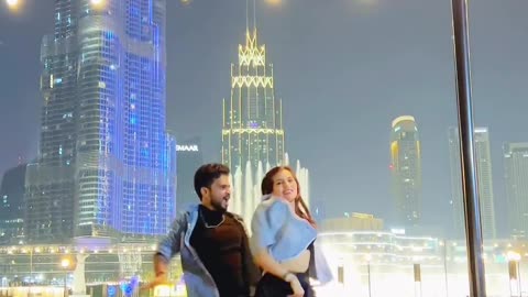 Dubai Burj khalifa couple dance 🩰 in public place
