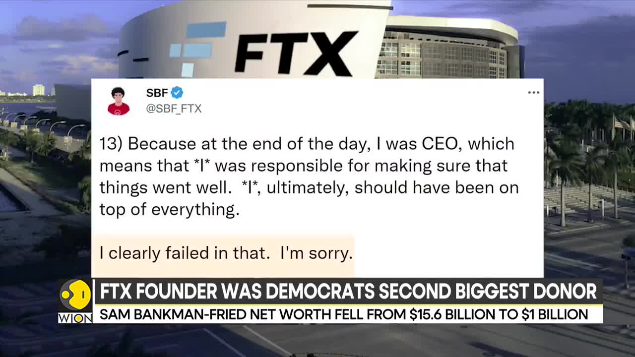 US: Founder of crypto trading firm FTX was Democrats second biggest donor | Latest World News | WION