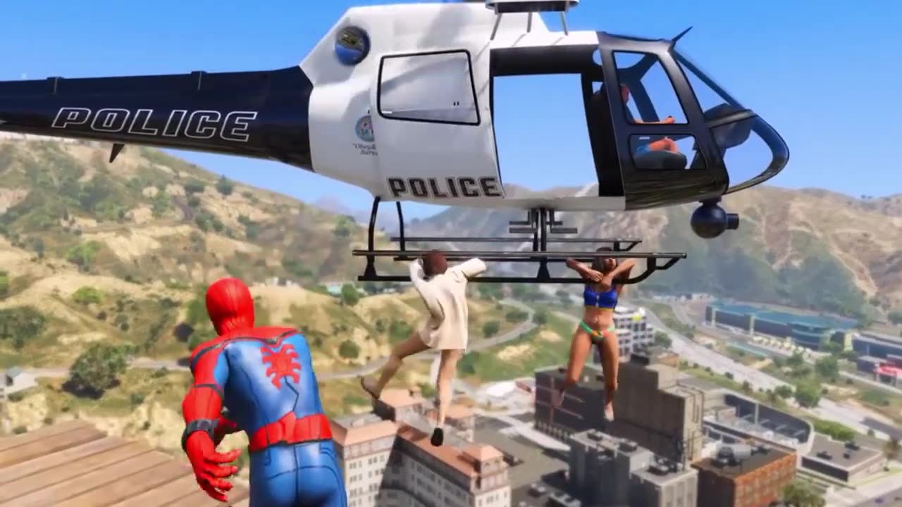 GTA 5 Rainbow Spiderman Fails (Euphoria Physics/Ragdolls)