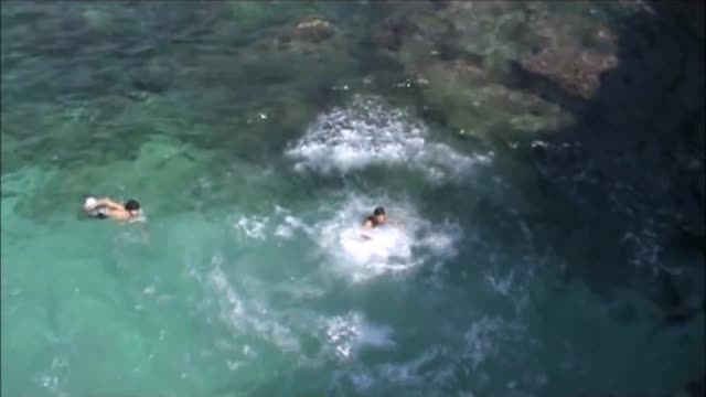 Backflip off cliff goes wrong