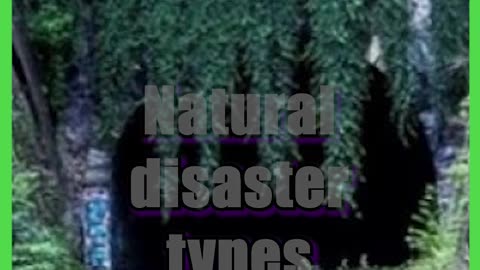 🍃😨 Natural Disaster Types😨🍃