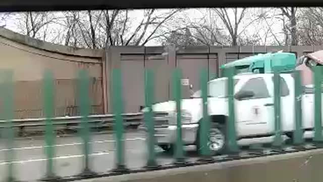 truck accident on the highway by Jack the Irish wolfhound