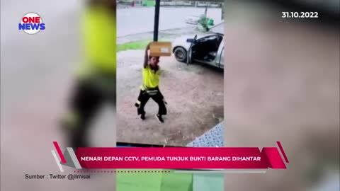 Menari depan CCTV, pemuda tunjuk bukti barang dihantar