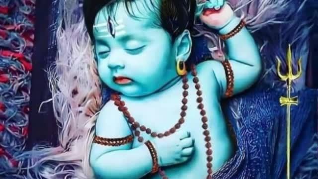 Baby shiv shambhu mahadev beautiful art