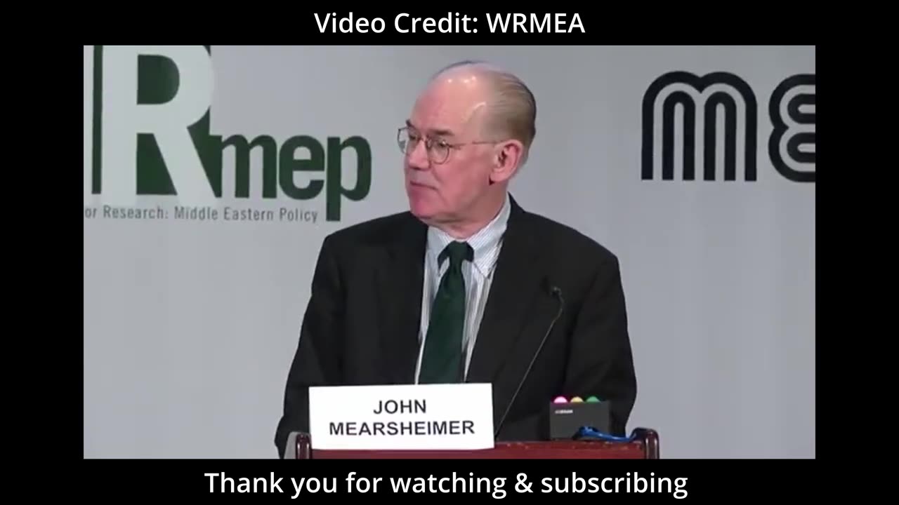 Prof. John Mearsheimer EXPOSES How the Lobby CONTROLS US Politics