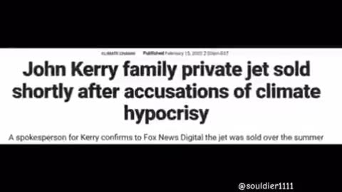 John Kerry “It’s not mine, it’s my wife :airplane_small: jet ”