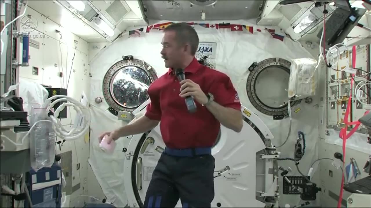 NASA News drink water in space