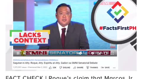 CLAIM:Atty. Harry Roque,그sinabing walang kaso2ng human rightsviolation si Marcos Jr.saAmerika