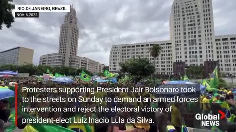 Supporters of Brazil’s Bolsonaro call on military after election loss, Lula backers celebrate win