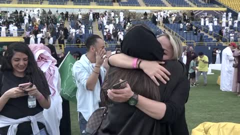 World Cup: Saudis celebrate shock win over Messi's Argentina