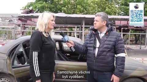 Obyvatelka Mariupolu vypráví jak nacisté z praporu Azov drželi civiliní obyvatele jako rukojmí