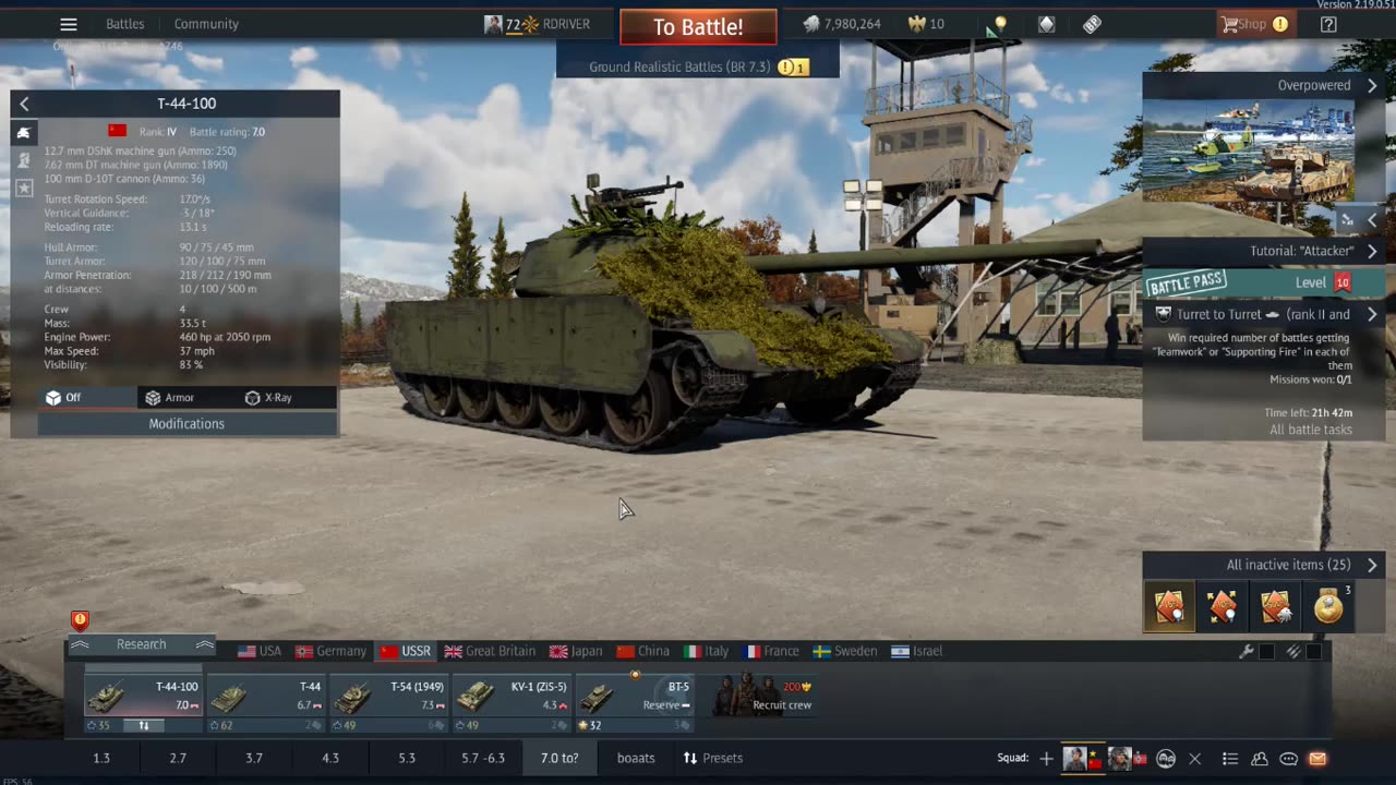 POST WAR RUSSIAN GRIND IN WAR THUNDER T100 AND T54