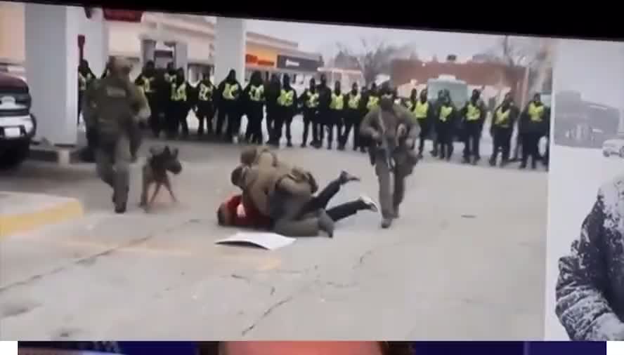 Man Gets Tackled By Trudeau’s Gestapo