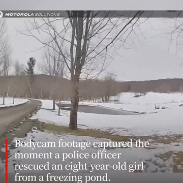 Vermont police officer pulls 8-year-old girl from freezing pond
