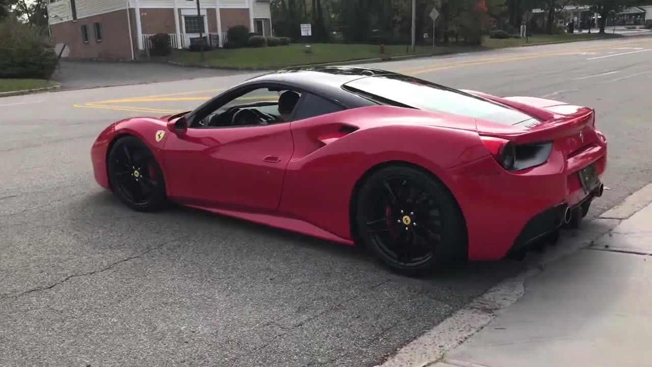 2017 Ferrari 488 GTB in New Jersey! Revs, Powerslides, Fast Accelerations!