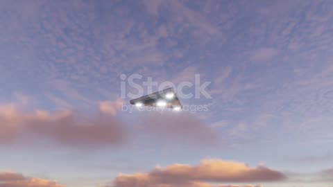 Ufo cow in retro style on light background. Alien space ship.