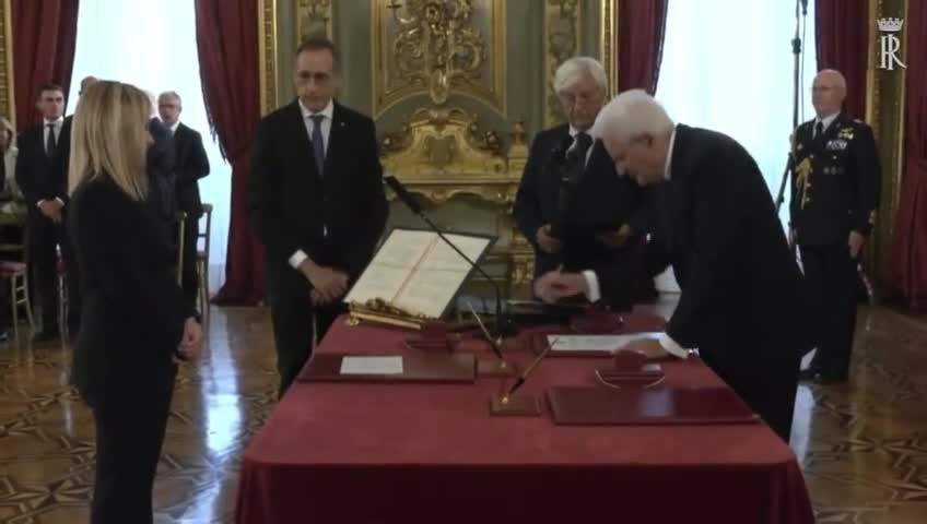 Giorgia Meloni Sworn In As Italy's First Woman PM