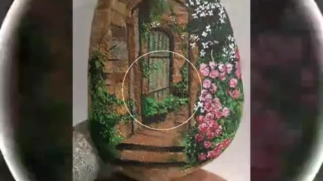 best pebble painting ideas creative and cool forest pebble art