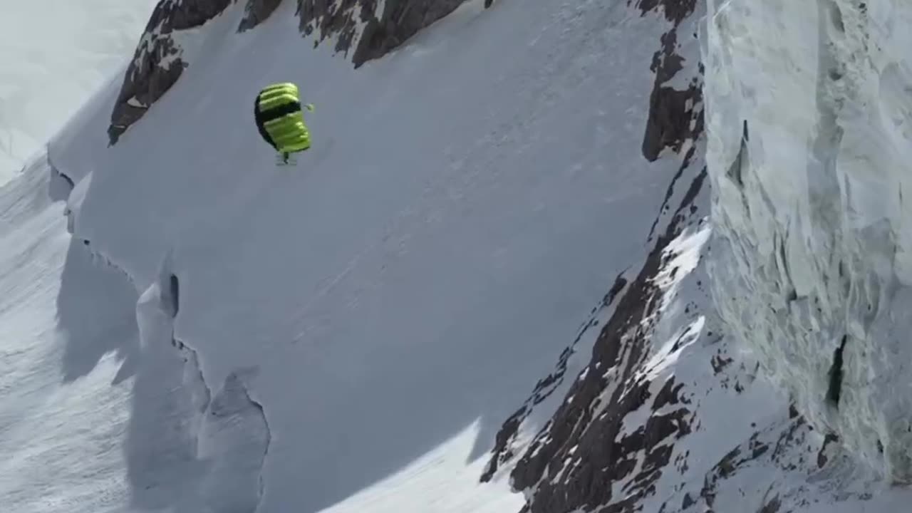 Daring Snow BASE Jump