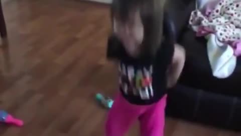 This Little Girl Plays Bowling