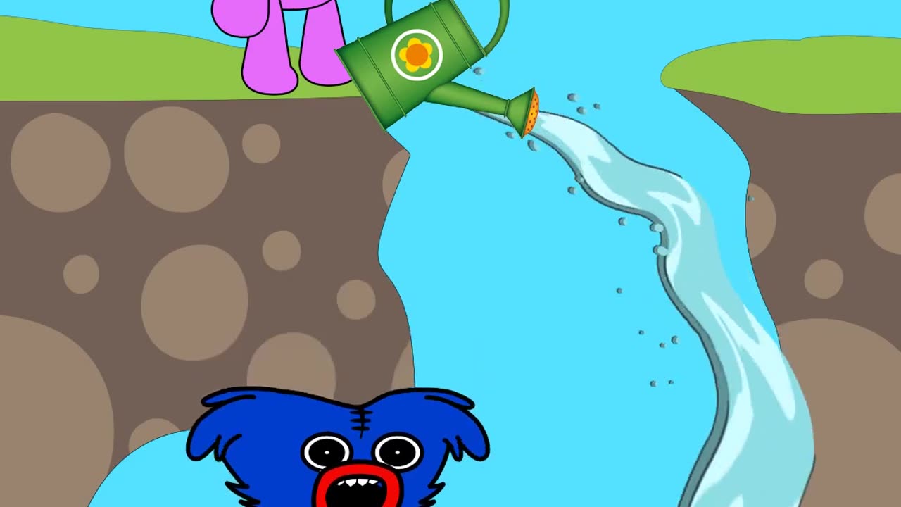 Huggy Wuggy eats a lot #shorts #huggywuggy #animation #cartoon #rainbowfriends