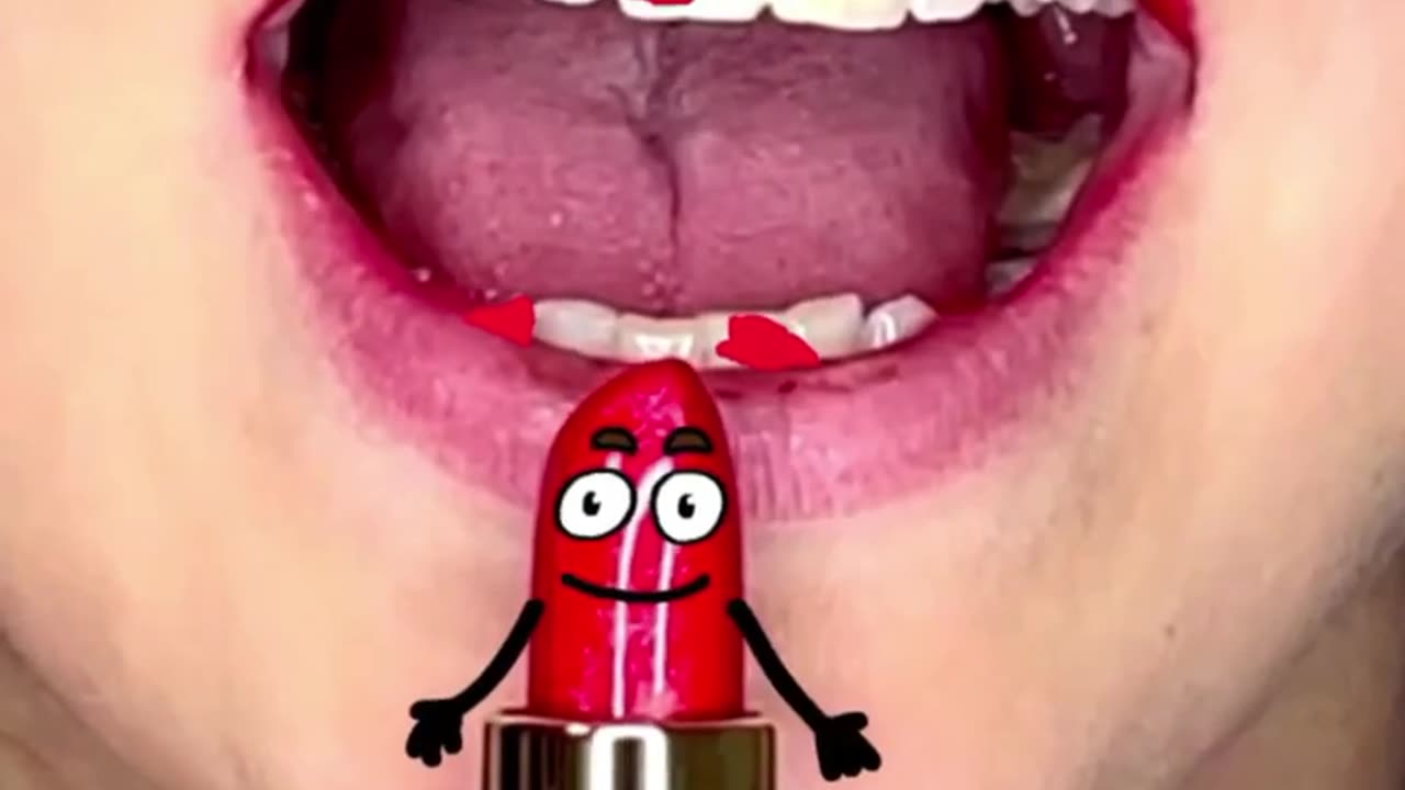 Lipstick gets your teeth dirty 😂😂😂
