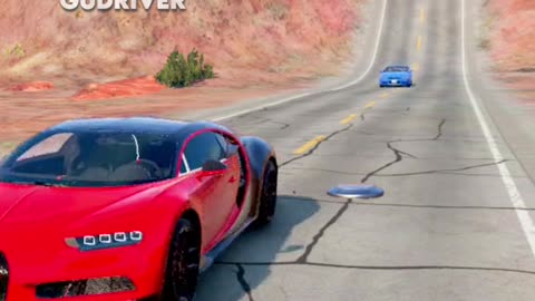Cars 3 Bollards Crash 🚗🚧 #beamng