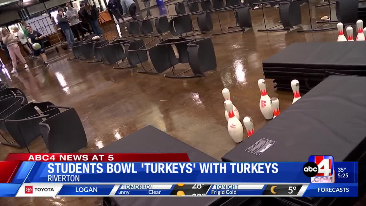 Frozen turkey bowling