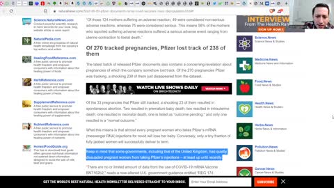 PFIZER DOCUMENTS SHOW THAT IT IS A PLANNED DEPOPULATION VACCINE