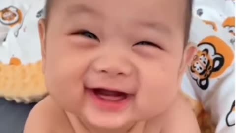 Cute kids laughing