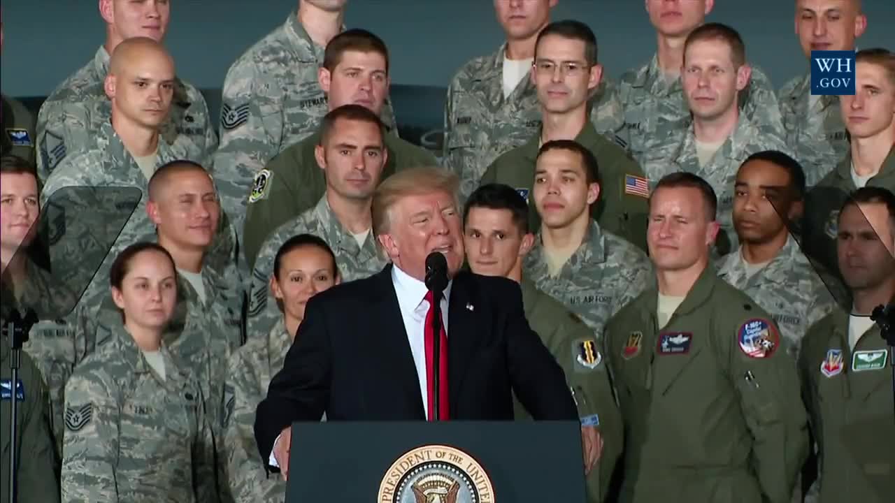 Donald Trump praising U.S. Air Force