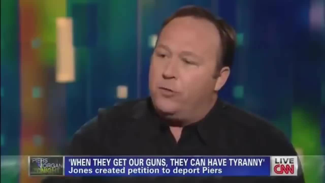 Alex Jones on gun control. Pretty funny