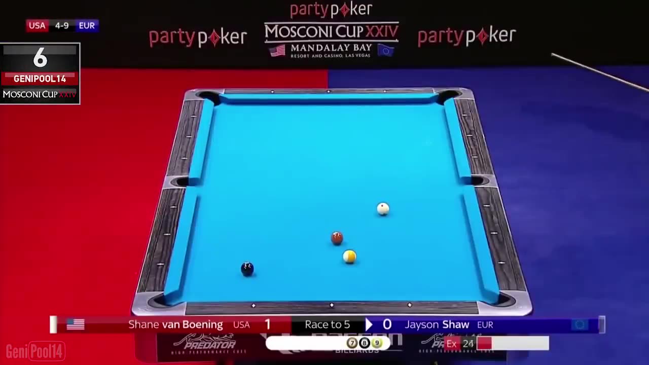 TOP 10 BEST SHOTS!! Mosconi Cup 2017 (9 Ball Pool)