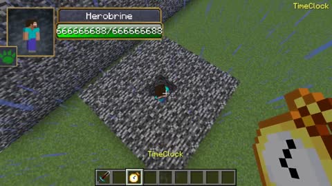 Herobrine vs Null all Сreepypasta mobs in minecraft part 82