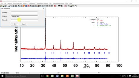 Rietveld Refinement and Crystal Structure of LaSrMnO (R-3c) using FullProf and VESTA Software