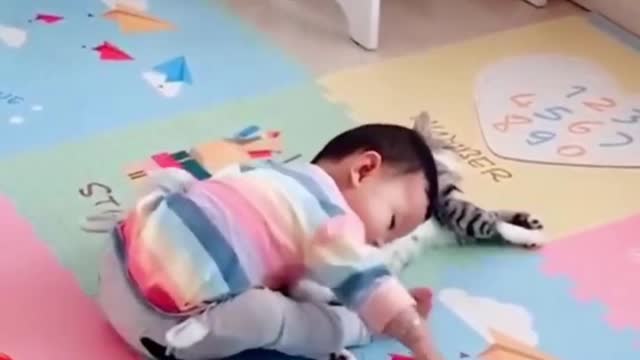 Cats and babies are best friends – Cute baby & cat compilation