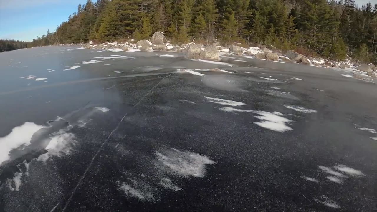 Incredible Nordic Skating Conditions in the Canadian Wilderness