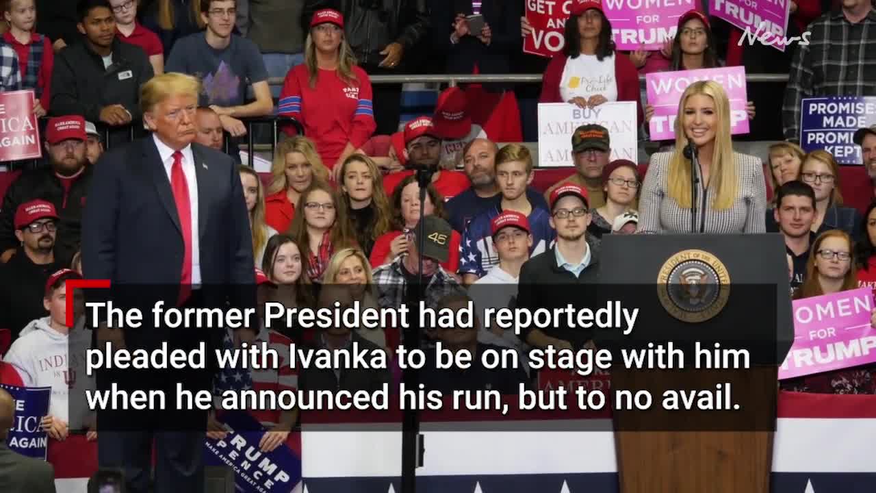 Ivanka Trump refuses to be part of Donald Trump's 2024 presidential campaign