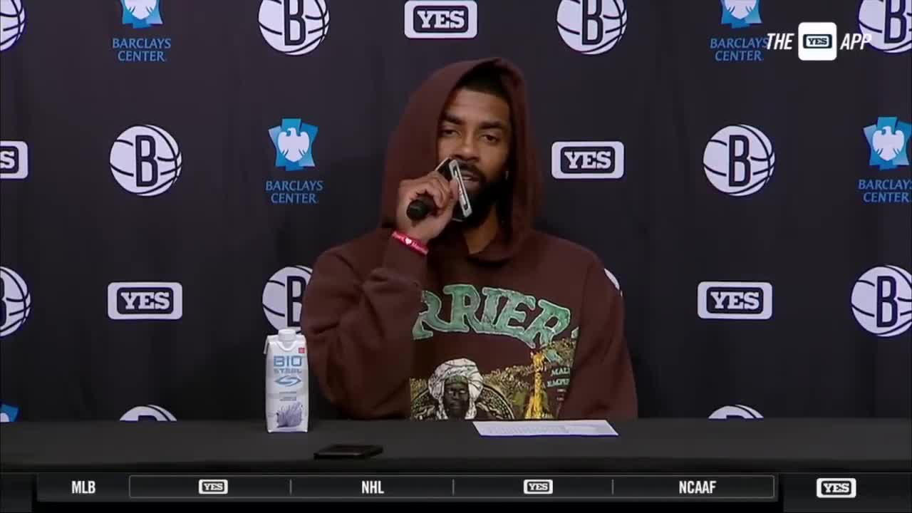 Kyrie Irving: "I'm not going to stand down anything that I believe in."