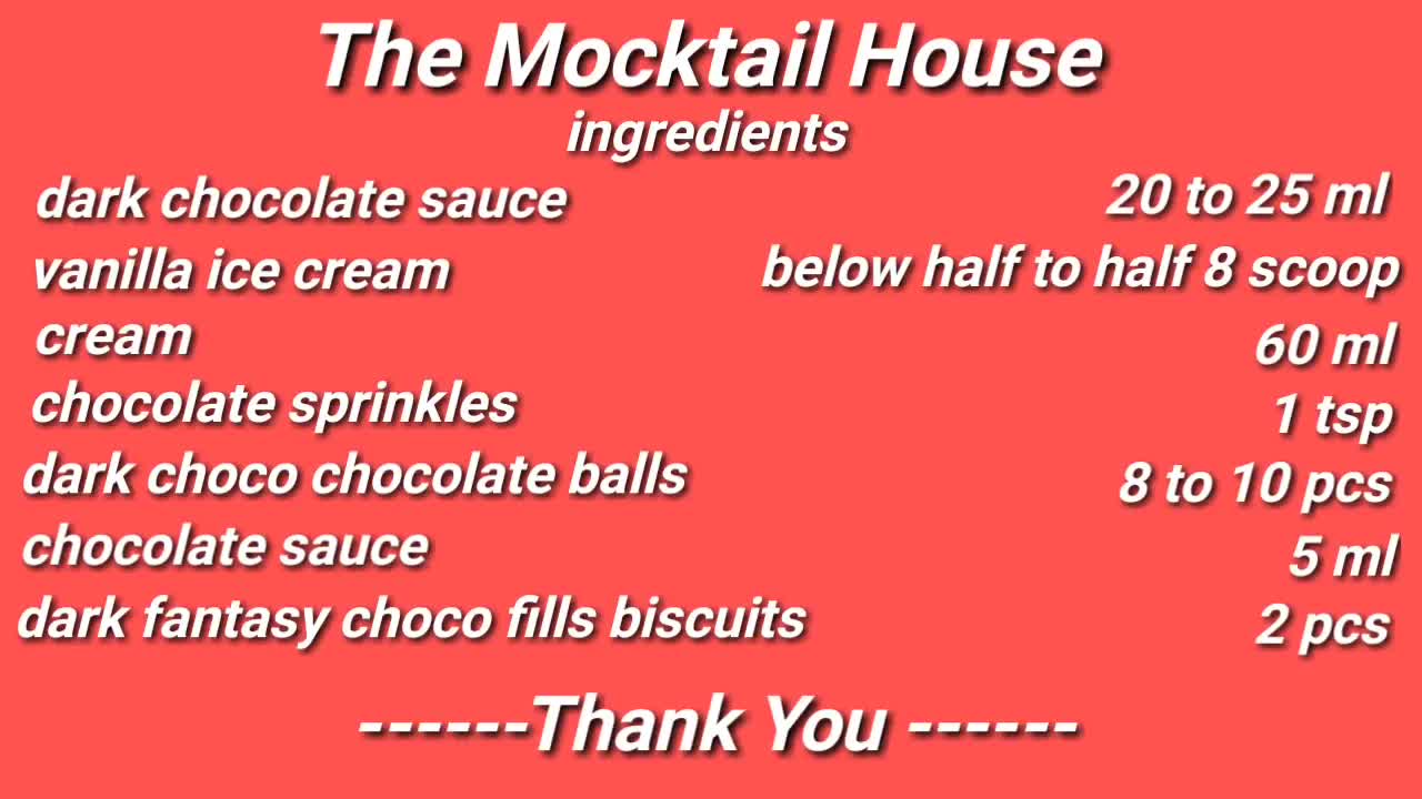 Belgium dark chocolate thick shake __ Belgium chocolate thick shake __ The mocktail house