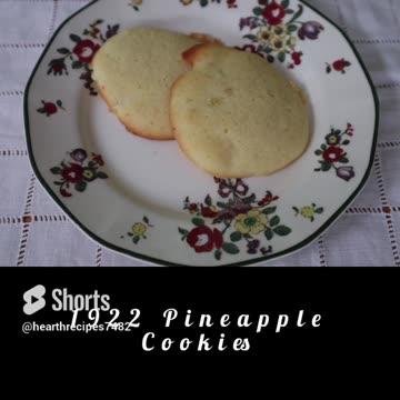 1922 Pineapple Cookies
