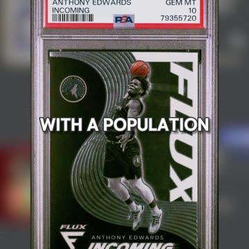 Making money with 2020-21 Panini Flux Anthony Edwards Incoming
