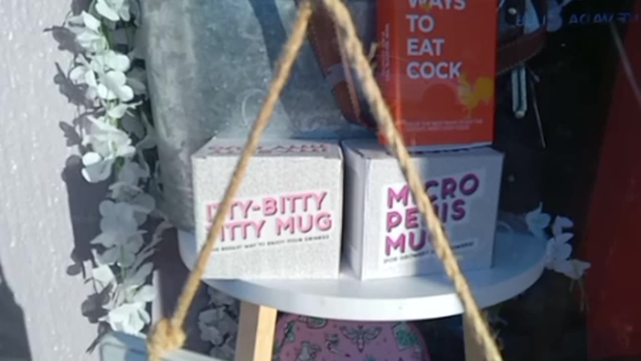 perversion promoted to children in storefront - judgment has been called on store and #community