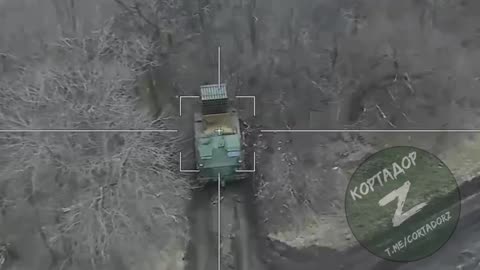 Lance Drone Destroys Ukrainian MLRS In Donbas