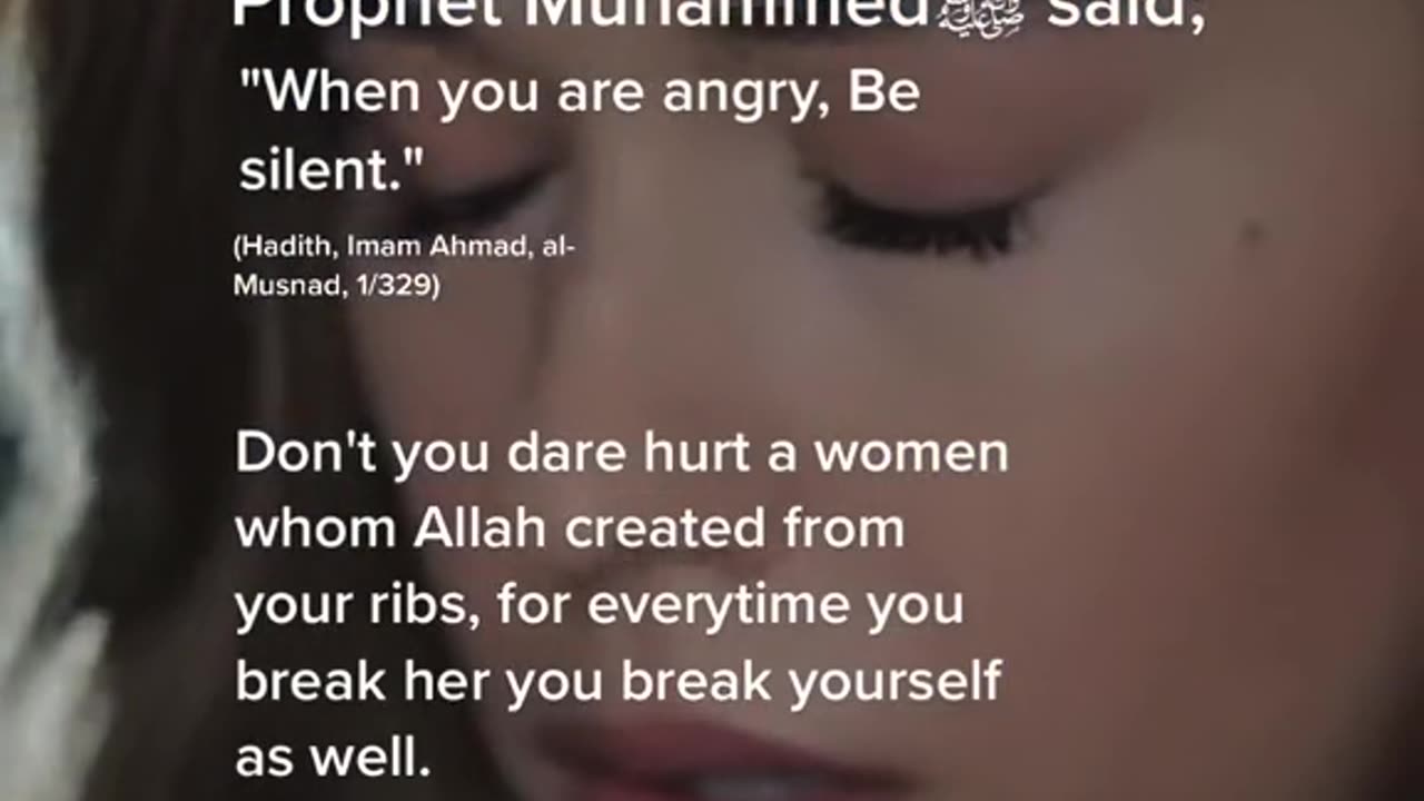 Don't be angry