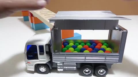 Marble Run Race ☆ HABA Slope, Dump Truck & Garbage Truck # 13