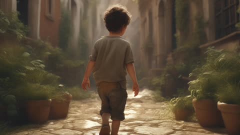 A little boy and girl on a Street #boy#girl# YouTube #nature