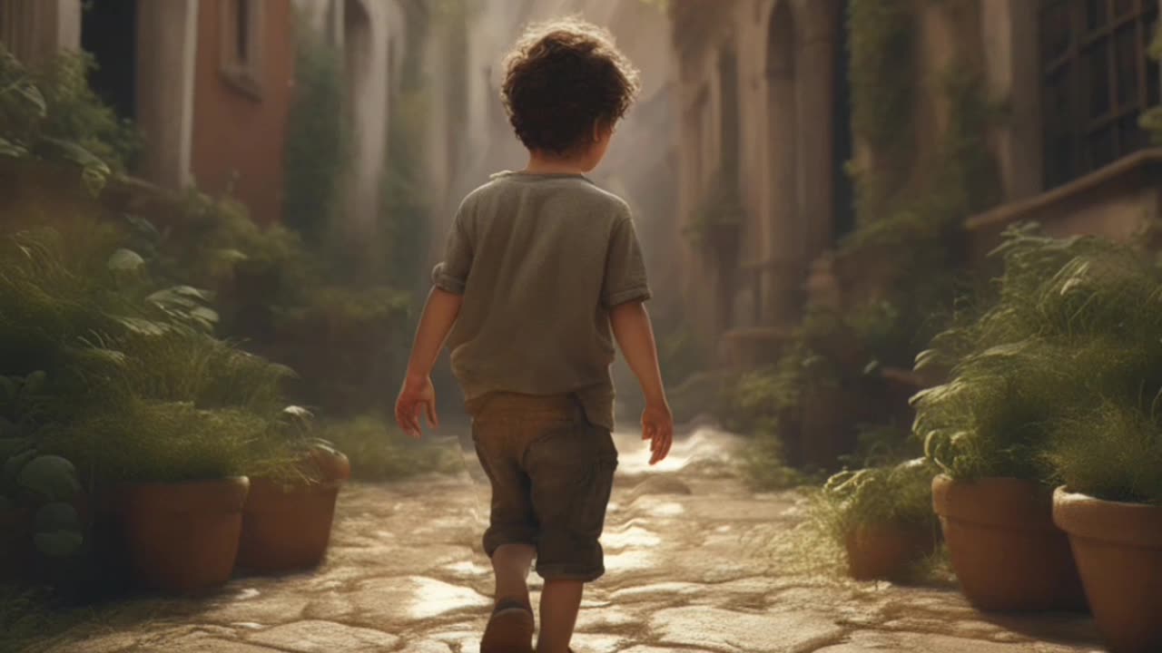 A little boy and girl on a Street #boy#girl# YouTube #nature