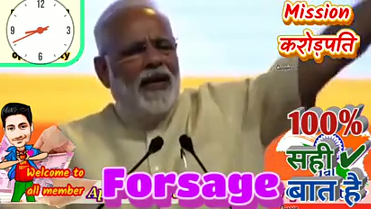 Forsage business earning plan by PM Modi.