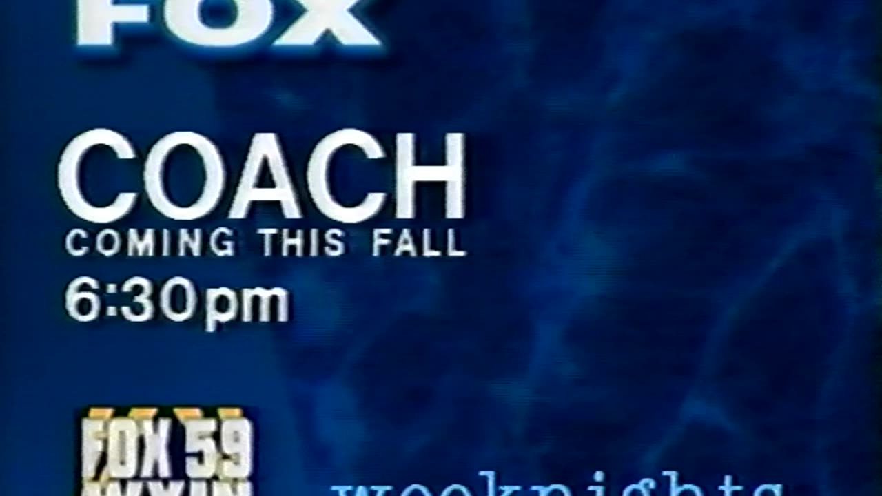 August 11, 1994 - WXIN 'Geraldo' Promo & 'Coach' Bumper
